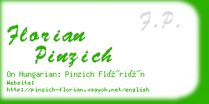 florian pinzich business card